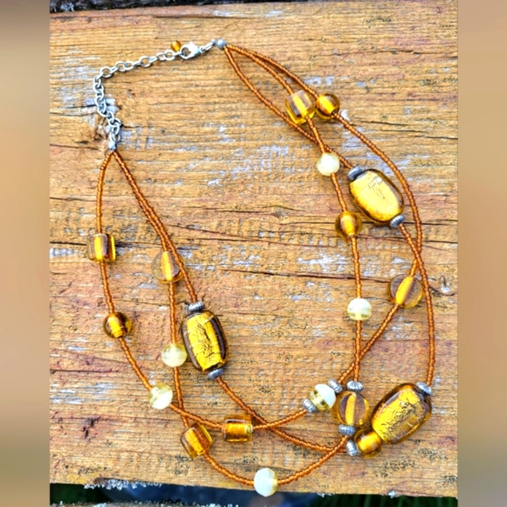 "Golden Sunset" Choker Necklace
